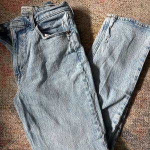 Abercrombie high rise straight jeans